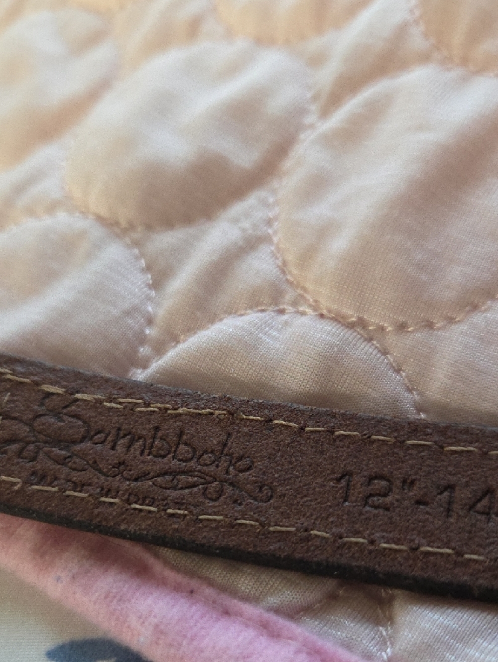 Sambboho, Size 12"-14" Hand Beaded In Brazil Leather Dog Collar - Picture 3 of 8